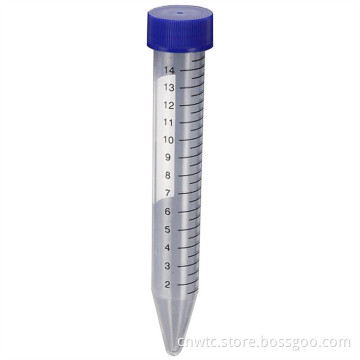15ml and 50ml Lab Plastic Falcon Centrifuge Tubes with Blue Screw Caps